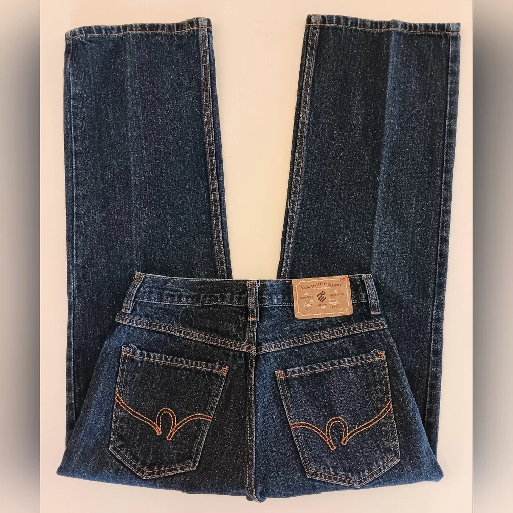 Vintage Rocawear baggy dark blue jeans. Size 12